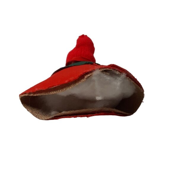 Danish Doll Wood Ball Head Tiny Tree Topper Ornament or Shelf Sitter 5.4" - Picture 3 of 10